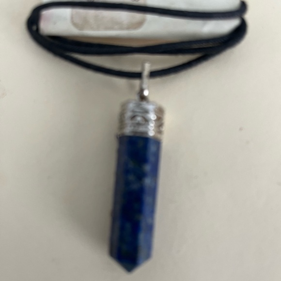 Lapiz lazuli 7 stone chakra pendent - Picture 3 of 4